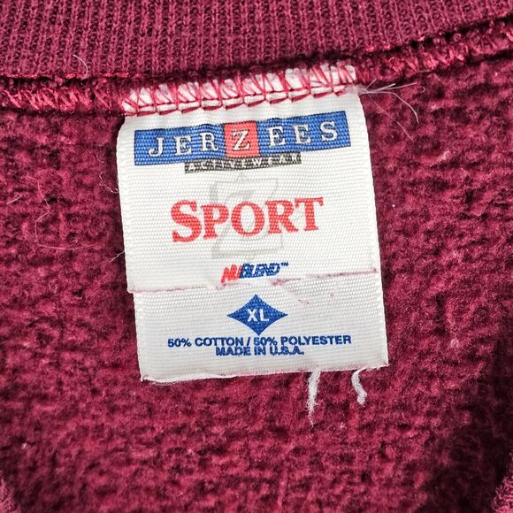 VINTAGE Jerzees Sweatshirt Men XL Extra Large Crew Neck Pullover Blank USA - Picture 5 of 8